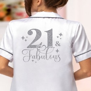 Personalised 21st birthday pyjamas 2025