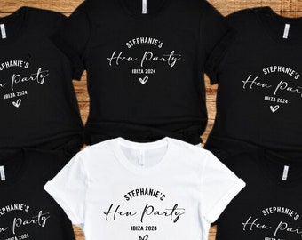 Camisetas personalizadas para despedida de soltera: camisetas a juego para novia y dama de honor