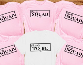 Bride Squad Cotton T-Shirts: Hen Party, Bridal Party