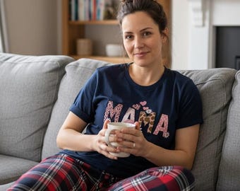 Mama Schlafanzug. Personalisierte Mama Pyjama Set. Mama schlafanzug. Muttertagsgeschenk. Mama Pjs, Geschenk für sie, Muttertagsgeschenk für Mama.
