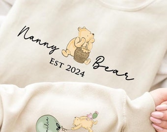 Nanny jumper: Personalised nana jumper with Grandchildren's Names, A gift for Nan