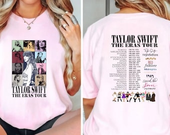 Taylor Swift Concert t shirt for the Eras tour 2024.Personalised Concert tshirt. Taylor Swift T-shirt.