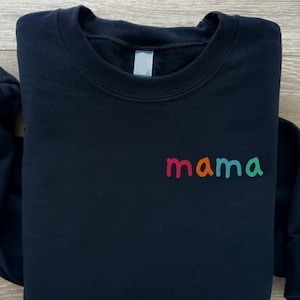 Mamá Suéter Jersey de mamá personalizado. Top de mamá, regalo del Día de las Madres, suéter de mamá. Regalo personalizado.