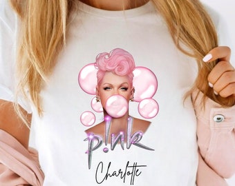 Personalised Pink concert tshirt. Summer Carnival 2024 Tour Tshirt. Concert t shirt Summer Carnival tour 2024. P!nk T-shirt. Trustfall album
