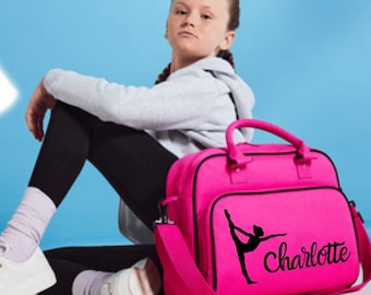 Gepersonaliseerde gymnast danstas. Schooldans Meisjes Ballet Tap Urban Street, Ballet. Meisjes Jongens Kinderen Volwassen Junior Maat Opbergtas Danskit