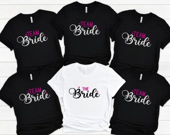 Handmade Bride Tribe T-shirts: Bachelorette Party Cotton Tees