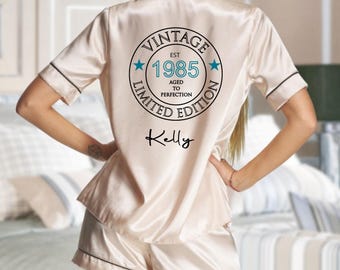 Born 1985. 40th Birthday Pyjamas. Personalised 40th Birthday pjs. Fortieth Birthday pyjamas. 40th Birthday Gift, 40th Birthday.