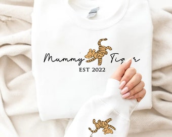 Personalised Mummy jumper. Custom Mama jumper for mothers day with children's names.