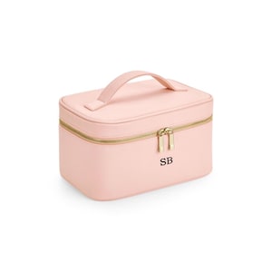 Trousse de toilette personnalisée, Trousse à maquillage de voyage, Boîte à maquillage personnalisée, Cadeaux pour elle, Trousse de maquillage de voyage Initiales, Trousses à maquillage, Set de maquillage pour mariée