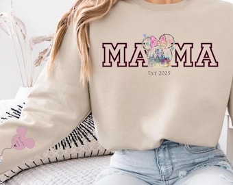 Personalised mama jumper: Personalised Mum sweatshirt. Gift for mum, mama, mummy. Birthday gift for Mum. Christmas gift.