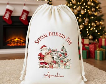 Santas Delivery Christmas Sacks, Xmas Sack, Santa Sacks, Christmas Sack Personalised, Santa Sack Personalised, Santa Sack Large, Santa Sack