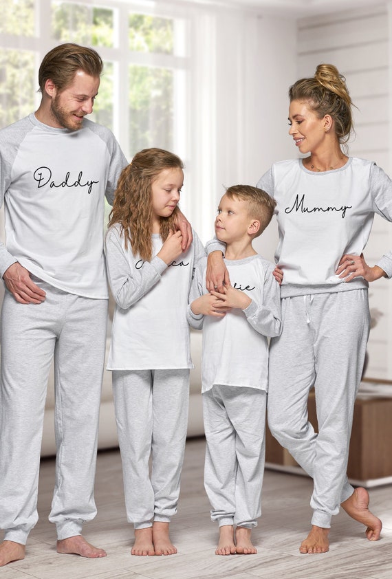 Family Matching Pyjama Sets, Family Pyjamas. Personalised Matching