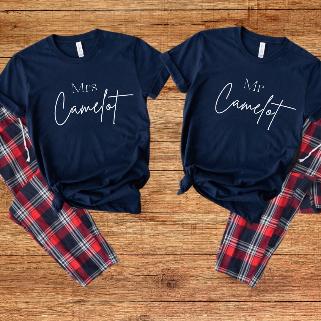 Matching Pajamas Mr And Mrs Pjs Personalised Couples Matching Mr