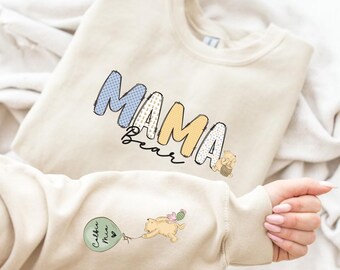 Personalized Mama Bear Sweatshirt: Winnie the Pooh Mum Jumper