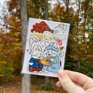 Max and Ruby Stickers | Bunny Nostalgia Nostalgic | Cakes Sticker Set | Cake Stickers | Kawaii Stickers | Cute Adorable Stickers | Decals