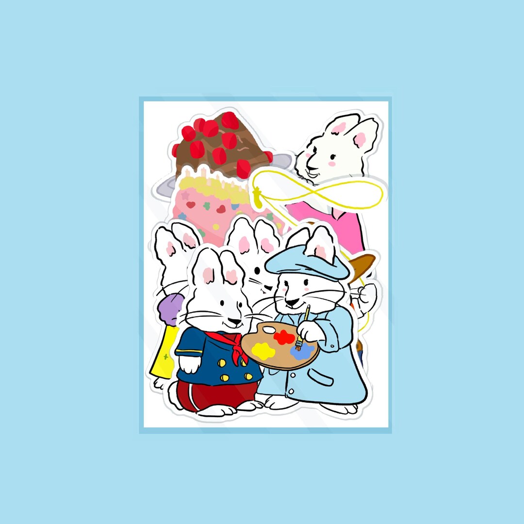 Max and Ruby Nostalgia Stickers | Glossy Vinyl Decals - Etsy Canada