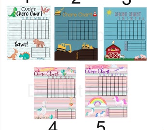 Kids' Chore Chart/Educational Learning/Birthday/Easter/Dry erase board/reusable