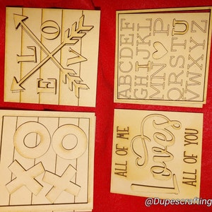 Laser cut Valentine tier tray/leaning ladder/ DIY/Interchangeable ladder/unfinished wood set