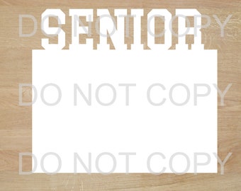Senior Photo Frame Sublimation Blank: MDF Sublimation, 4x6 or 5x7