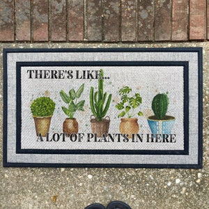 Plant doormat/ Extra Large Sublimation Transfer- Door Mat/ Ready to Press Transfer Door Mat/Full Color/ TRANSFER ONLY