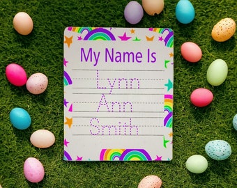 Personalized Name Tracing Board: Reusable Learning, Preschool-Kindergarten
