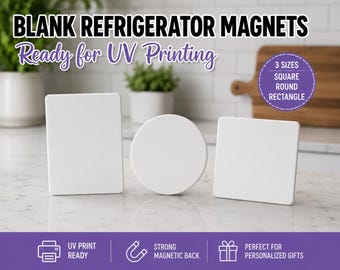 10 Pack Ceramic Magnet Blanks for UV Printing
