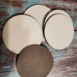Sublimation round blank set of 5, unisub Round, Circle Sublimation Blank, Round MDF Blank, MDF Blank,  Whiteboard Blank 3&quot;/4&quot;