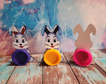 Bunny Sublimation blank play doh holder Easter Basket