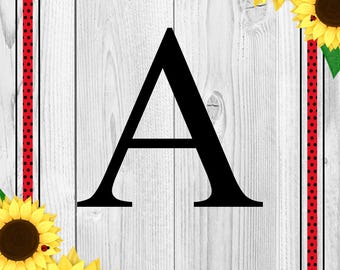Sunflower Ladybug Initial Yard Flag Sublimation Transfer - Fall Decor