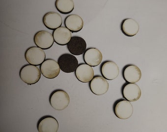 Sublimation Earring Blanks: 0.5" Round Hardboard Studs (Set of 20)