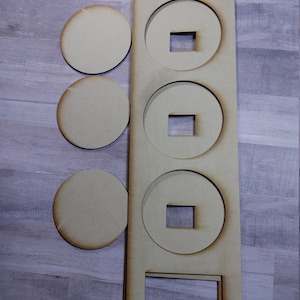 DIY Leaning Ladder Interchangeable, Wood Ladder Home Decor, Unfinished Blanks to Decorate yourself/MDF