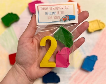 Trucks Party Favor Crayons