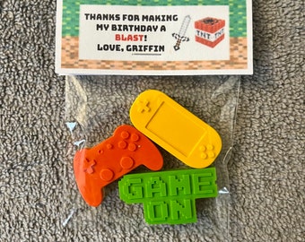 Mine Video Game Crayon Party Favors