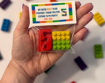 Lego Custom Party Favor Crayons