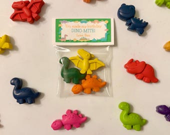 Dinosaur Crayon Party Favors