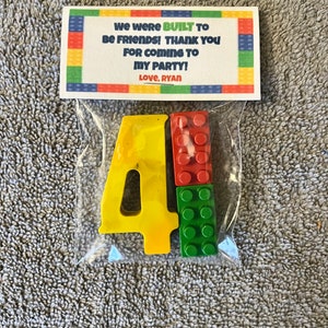 Lego Party Favor Crayons