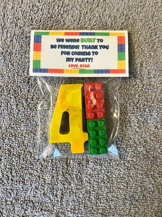 Lego Party Favor Crayons 