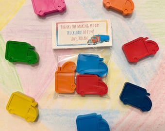 Trucks Party Favor Crayons