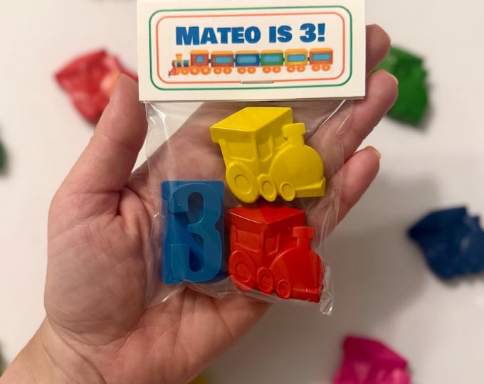 Train Party Favor Crayons
