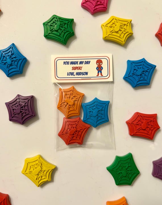 Spiderman Party Favor Crayons