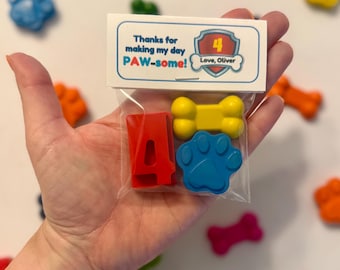 Paw Party Favor Crayons