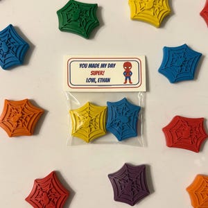 Spiderman Party Favor Crayons