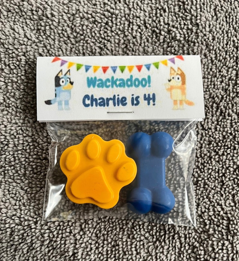 Bluey Party Favor Crayons Etsy UK