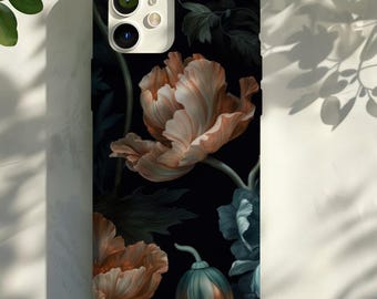 Darkcore Cottage Floral Handyhülle, robuste Schutzhülle für iPhone
