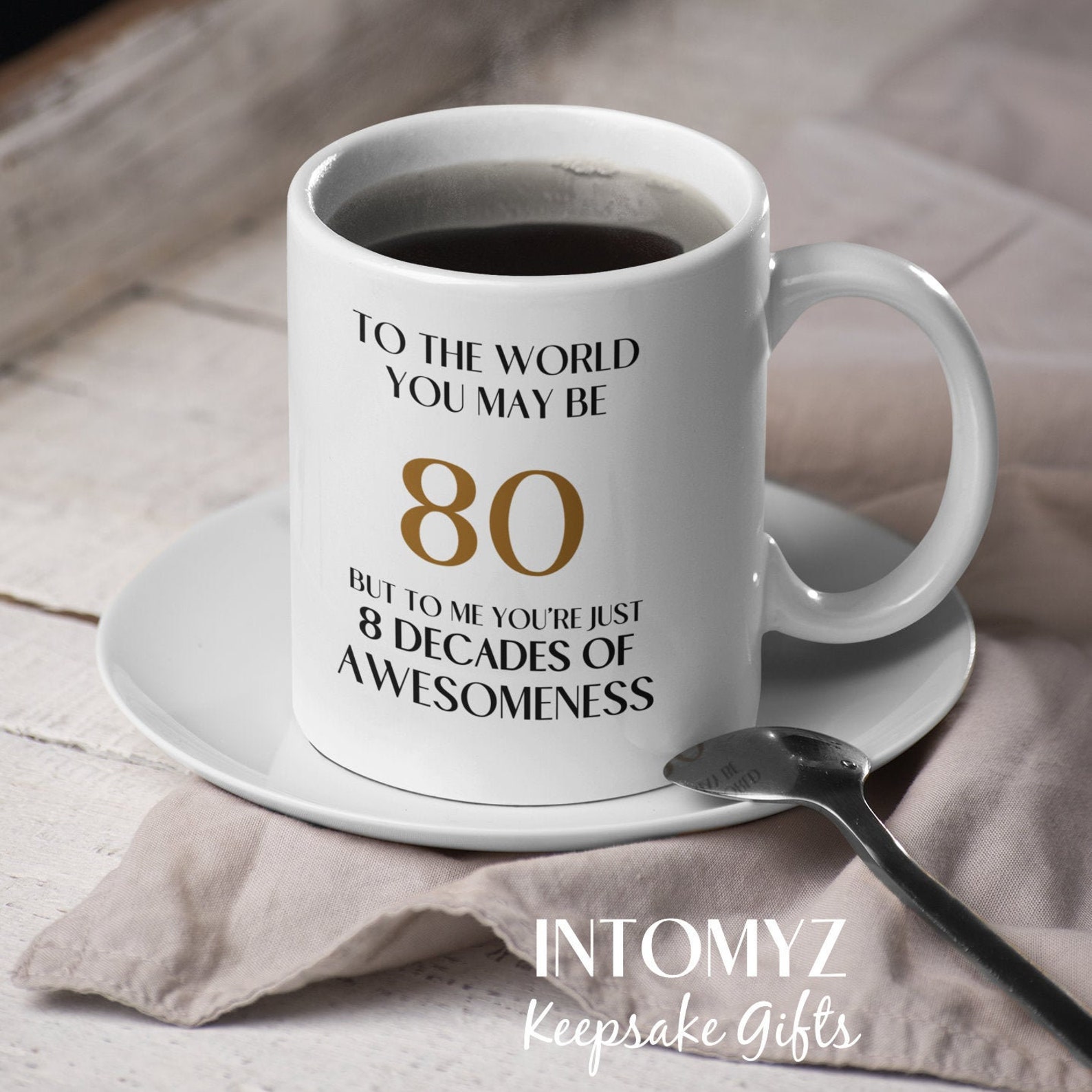 Personalized Mug 80th Birthday Gift for Men Dad 80th Etsy