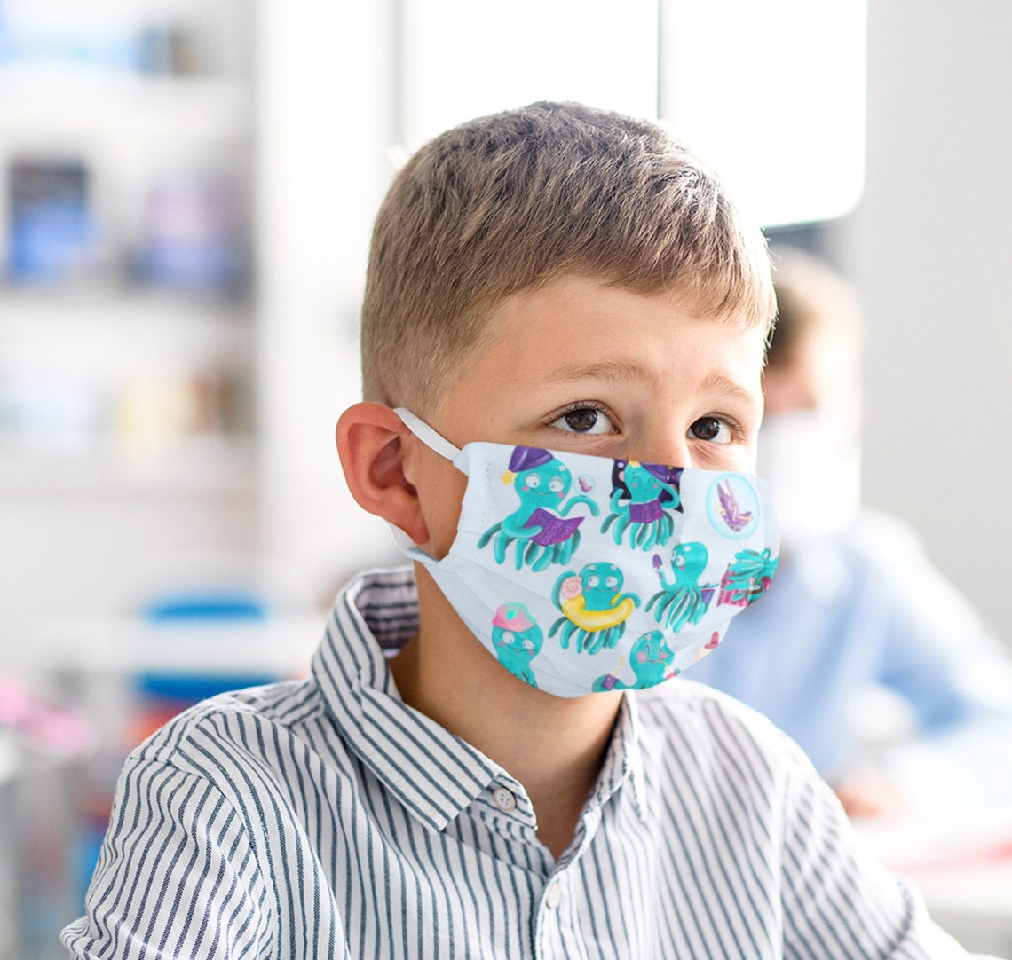 Gesichtsmaske für Jungen verstellbar süße Kinder Maske für | Etsy