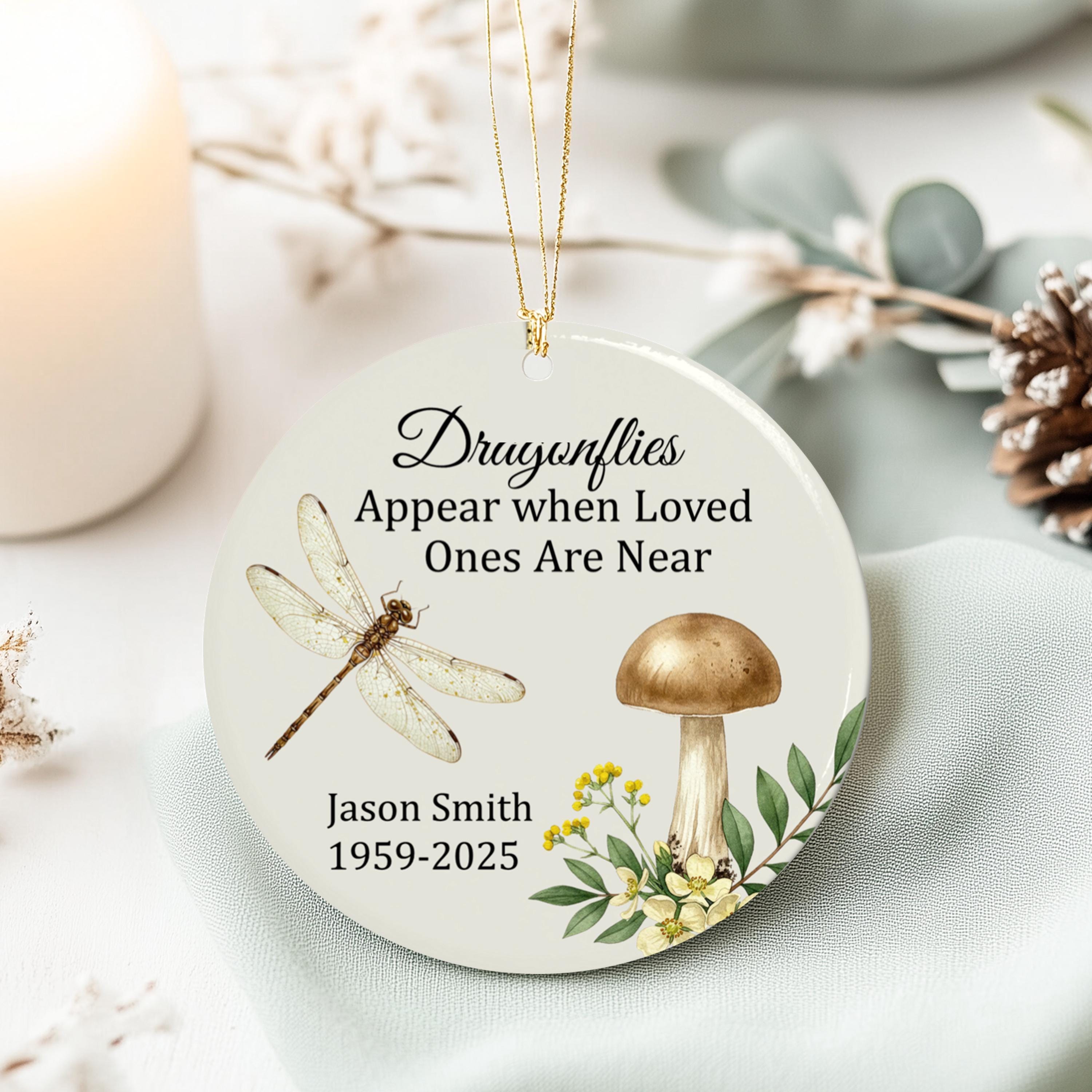 Memorial Dragonfly Ornament, Loss Of Mom, Sister, Friend