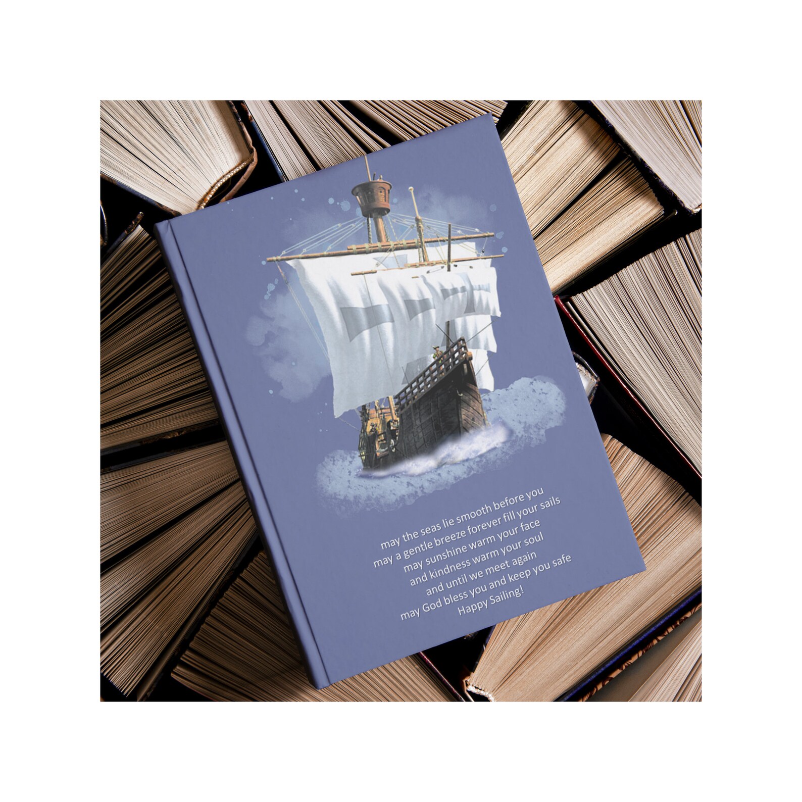 Sail Boat Notebook Sailing Journal A Sailor's prayer | Etsy