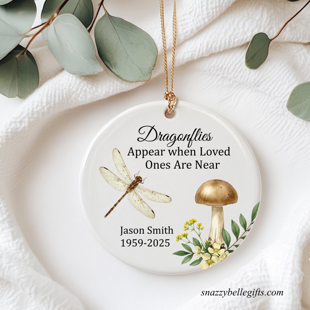 Memorial Dragonfly Ornament, Loss Of Mom, Sister, Friend