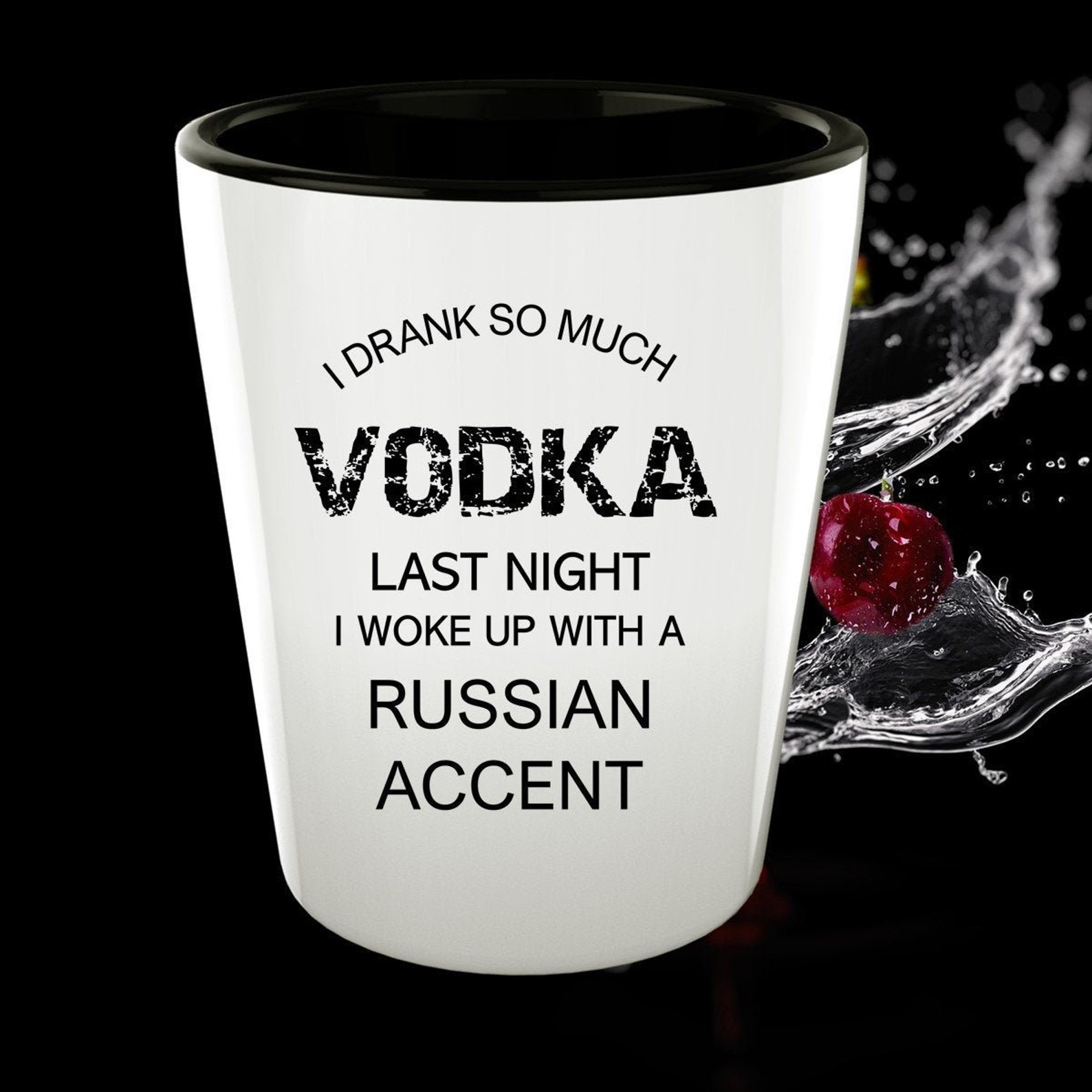 Funny Shot Glass for Vodka Drinker Russian Humor Boyfriend Etsy